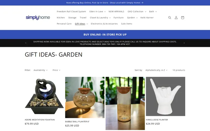 /collections/holiday-gifts-garden — Simply Home