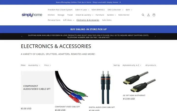 /collections/electronics-accessories — Simply Home