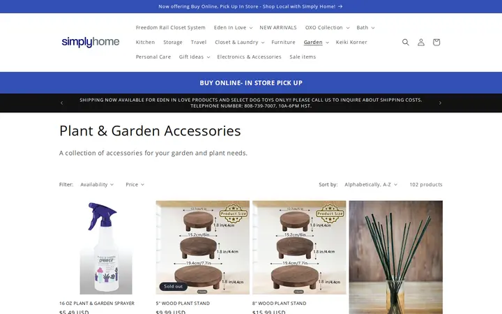 /collections/plant-garden-accessories — Simply Home