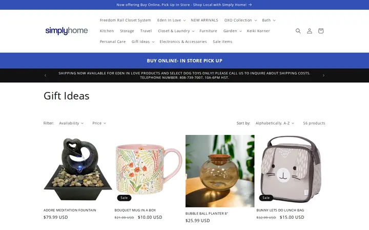 /collections/holiday-gifts — Simply Home