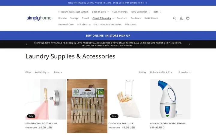 /collections/laundry-supplies-accessories — Simply Home