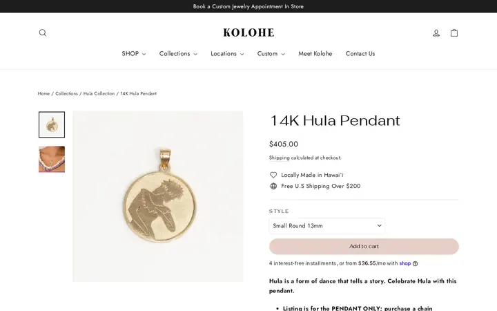 /collections/hula-collection/products/14k-hula-pose-pendant — Kolohe