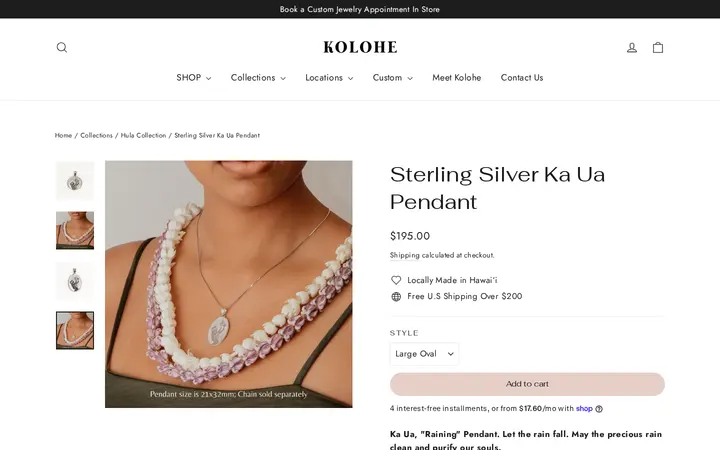 /collections/hula-collection/products/sterling-silver-ka-ua-pendant — Kolohe