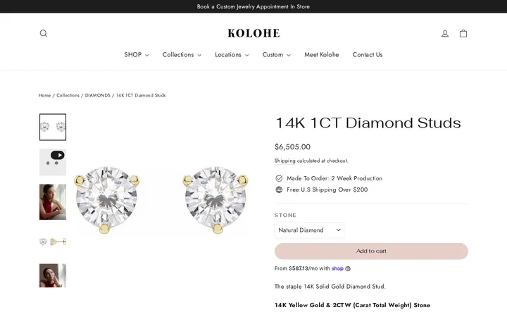 /collections/signature-diamond-collection/products/14k-2ctw-natural-moissanite-stud — Kolohe
