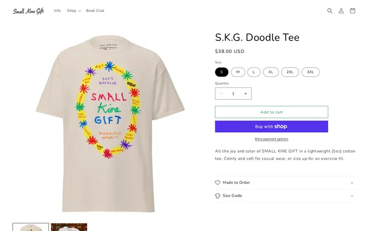 /products/s-k-g-doodle-tee — SMALL KINE GIFT
