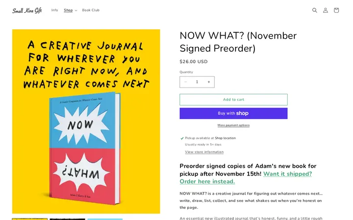 /products/nowwhat — SMALL KINE GIFT