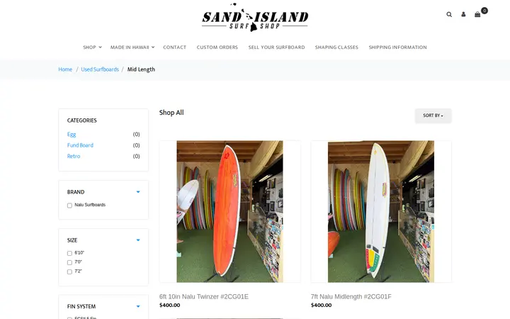 /store/category/Mid%20Length — Sand Island Surf Shop