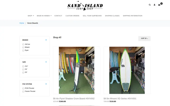 /store/category/Grom%20Boards — Sand Island Surf Shop