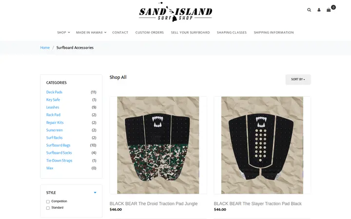 /store/category/Surfboard%20Accessories — Sand Island Surf Shop