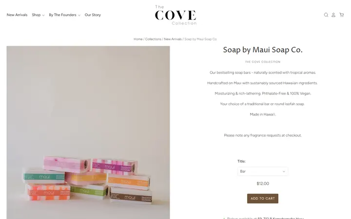 /collections/new-collection/products/soap-maui-soap-company — The Cove Collection Reef