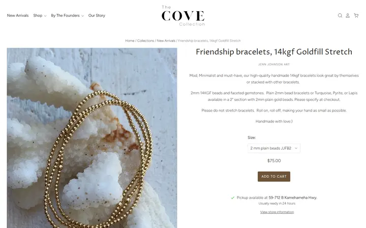 /collections/new-collection/products/friendship-bracelets-stretch-14kgf — The Cove Collection Reef