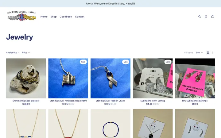 /collections/jewelry — Dolphin Store, Hawaii