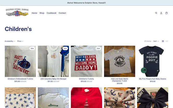 /collections/childrens — Dolphin Store, Hawaii