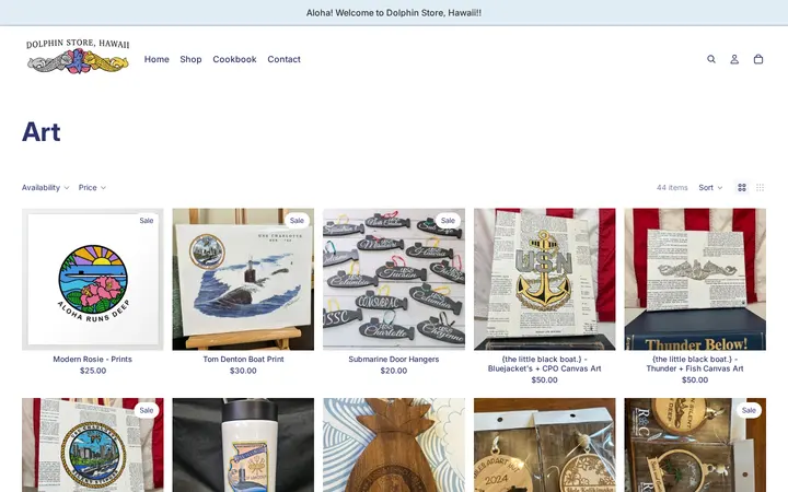 /collections/art — Dolphin Store, Hawaii