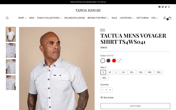 /collections/white-sunday-collection/products/tautua-mens-voyager-shirt-ts4ws041 — Tanoa Hawaii - Ala Moana