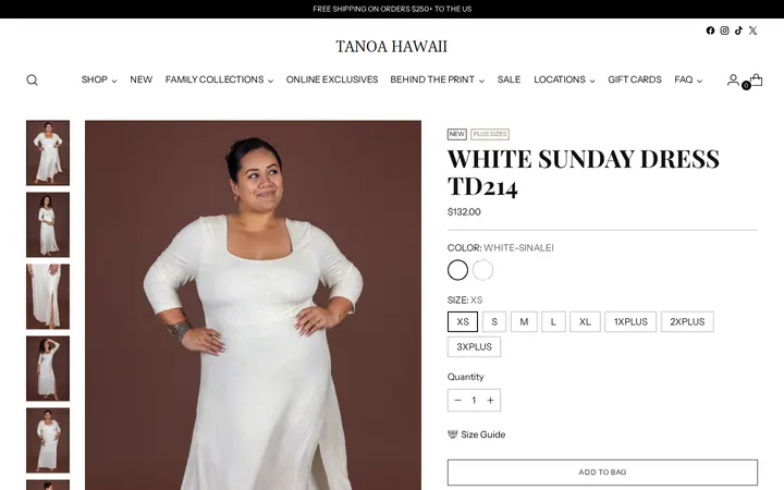 /collections/white-sunday-collection/products/white-sunday-dress-td214 — Tanoa Hawaii - Ala Moana
