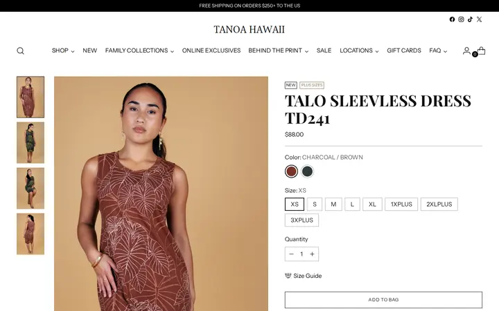 /collections/new-arrivals/products/talo-sleevless-dress-td241 — Tanoa Hawaii - Ala Moana