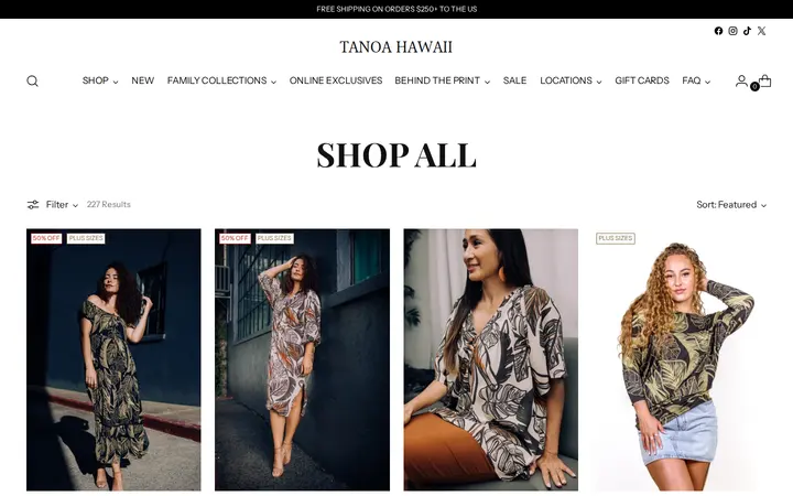 /collections/shop-all — Tanoa Hawaii - Ala Moana