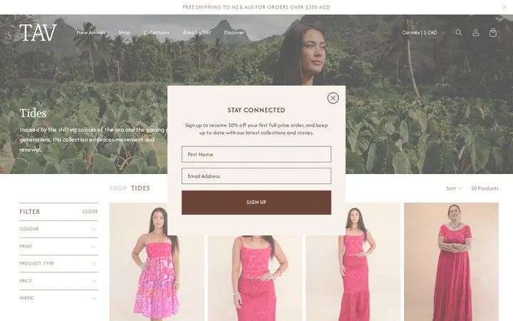 /collections/tides-campaign-collection-summer-2025 — TAV Hawaii