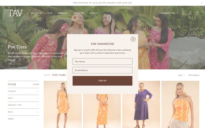 /collections/poe-tiare-campaign-collection-spring-2026 — TAV Hawaii