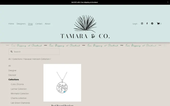 /shop1/collections/hawaiian-heirloom-collection/horizontal-pendant — Tamara & Co Jewelry