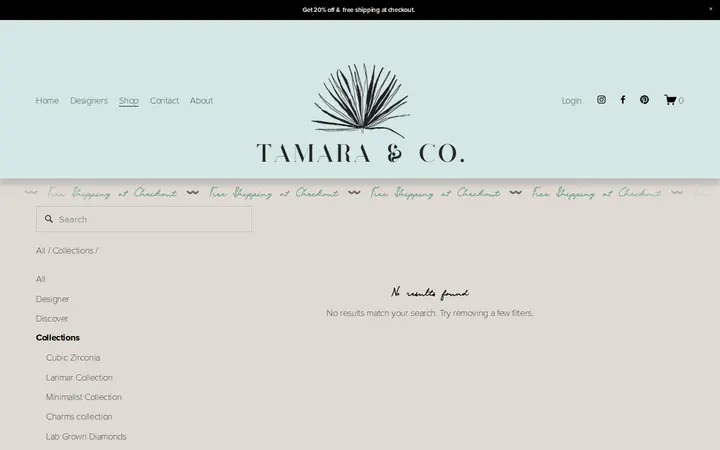 /shop1/collections/initial-collection — Tamara & Co Jewelry