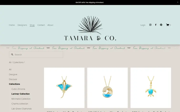 /shop1/collections/larimar-collection — Tamara & Co Jewelry