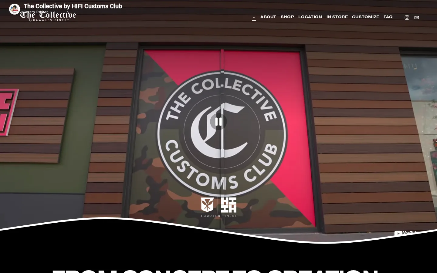 Captured website of The Collective by Hawaii's Finest