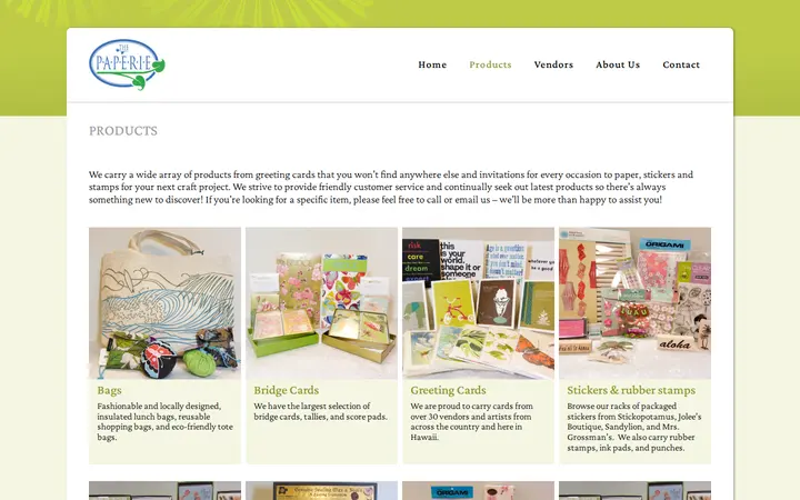 /products — The Paperie