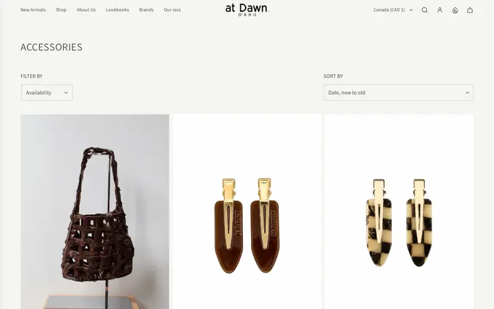 /collections/hair-accessories — at Dawn. O'AHU