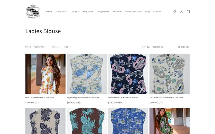 /collections/ladies-blouse — Kona Bay Hawaii