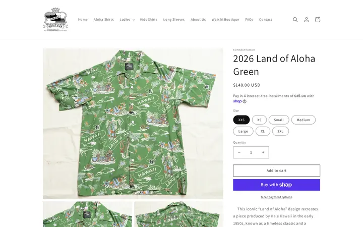 /products/land-of-aloha-green — Kona Bay Hawaii