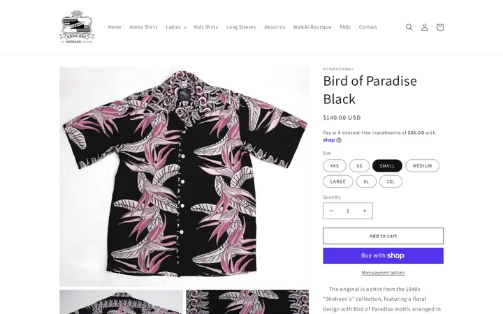 /products/bird-of-paradise-black — Kona Bay Hawaii