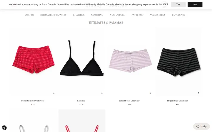 /collections/intimates-pajamas — Brandy Melville