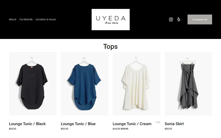 /shop/tops — Uyeda Shoe Store