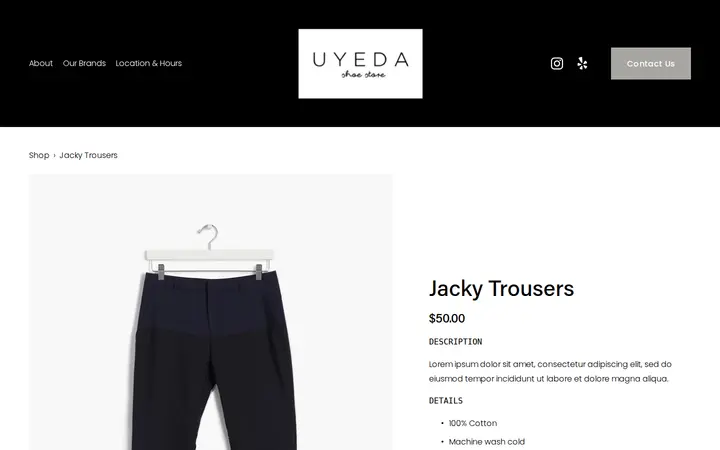 /shop/p/jacky-trousers-wg2br — Uyeda Shoe Store
