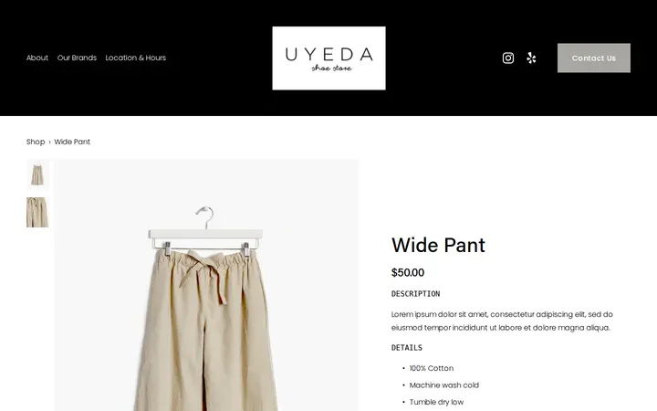/shop/p/wide-pant-86pee — Uyeda Shoe Store