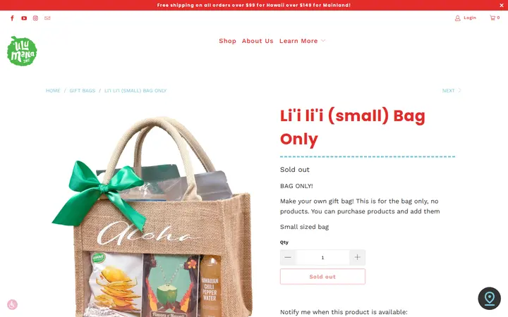 /collections/gift-bags/products/kammy-swag-bag-bag-only-no-products-small-size — 'Ulu Mana- 'Ulu Chip Factory
