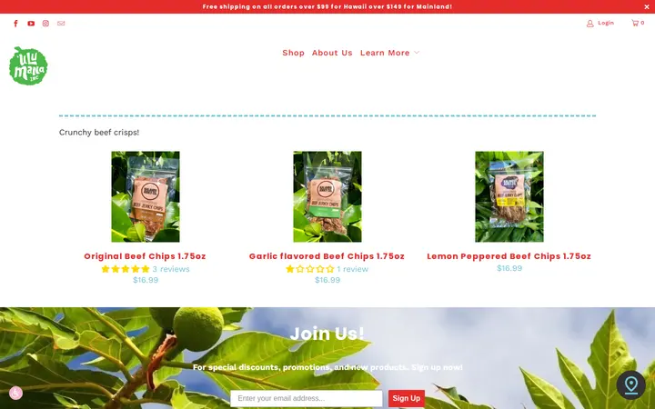 /collections/kalaheo-jerky — 'Ulu Mana- 'Ulu Chip Factory