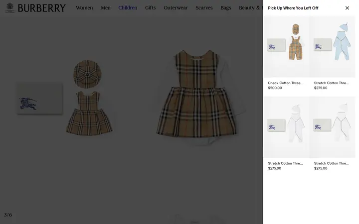 /check-cotton-three-piece-baby-gift-set-p81179671 — Burberry