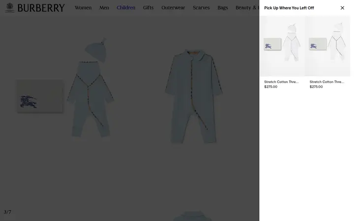 /stretch-cotton-three-piece-baby-gift-set-p81198211 — Burberry
