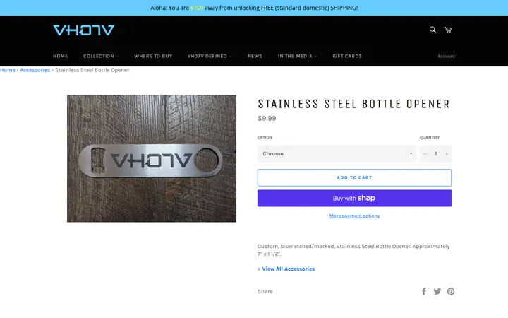 /collections/accessories/products/stainless-steel-bottle-openers — VH07V (Aloha Revolution) - Kaimuki