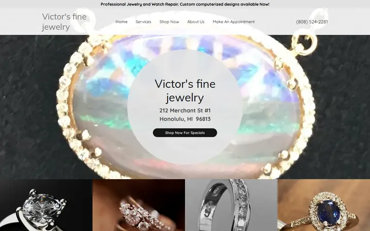 Website of victorsfinejewelryhawaii