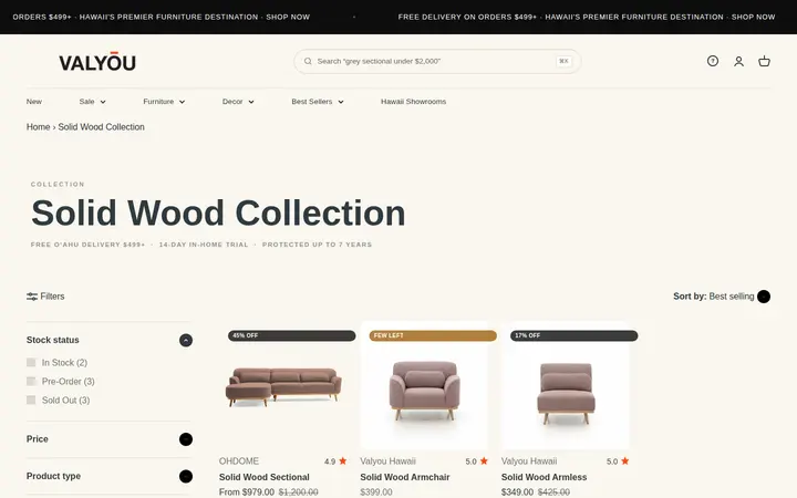 /collections/solid-wood-collection — Valyou Hawaii