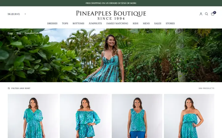 /collections/pineapples-all-collection — Pineapples Boutique