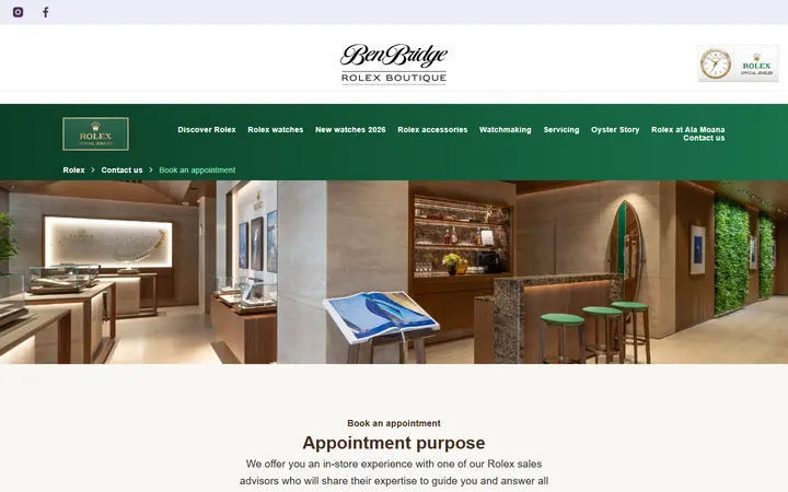 /rolex/book-an-appointment — Rolex Boutique Ala Moana