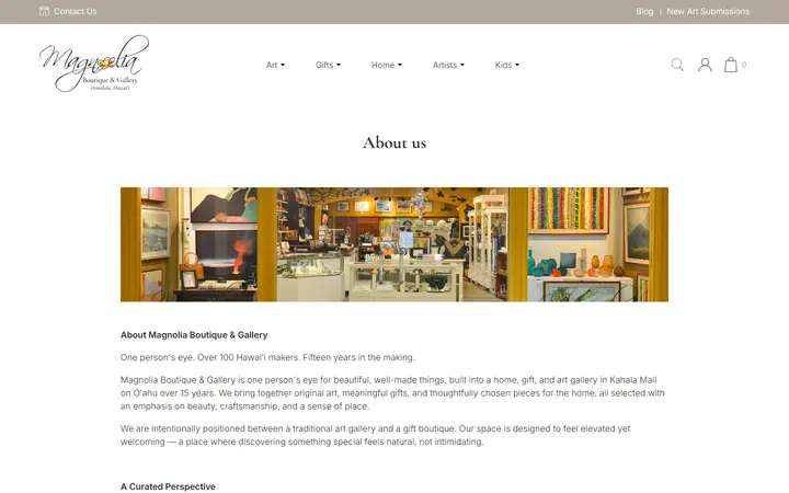 /service/about — Magnolia Boutique & Gallery