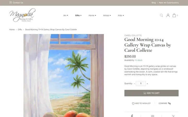 /good-morning-11x14-gallery-wrap-giclee-on-canvas.html — Magnolia Boutique & Gallery
