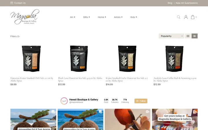/brands/aloha-spice — Magnolia Boutique & Gallery