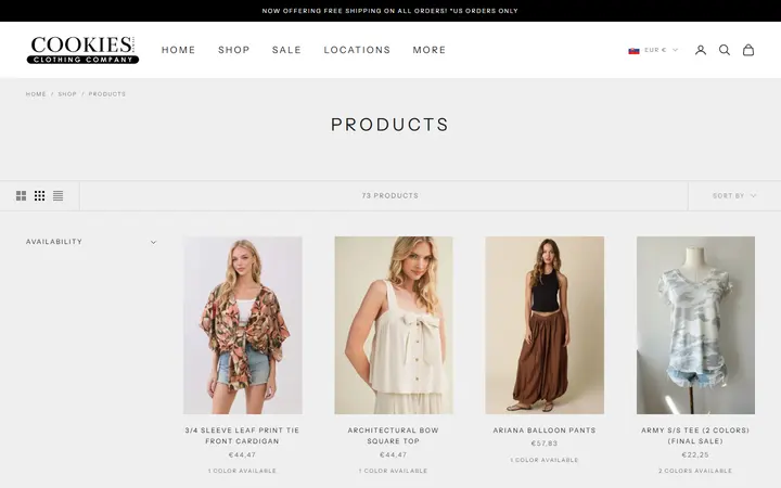 /collections/all — Cookie's Clothing Company